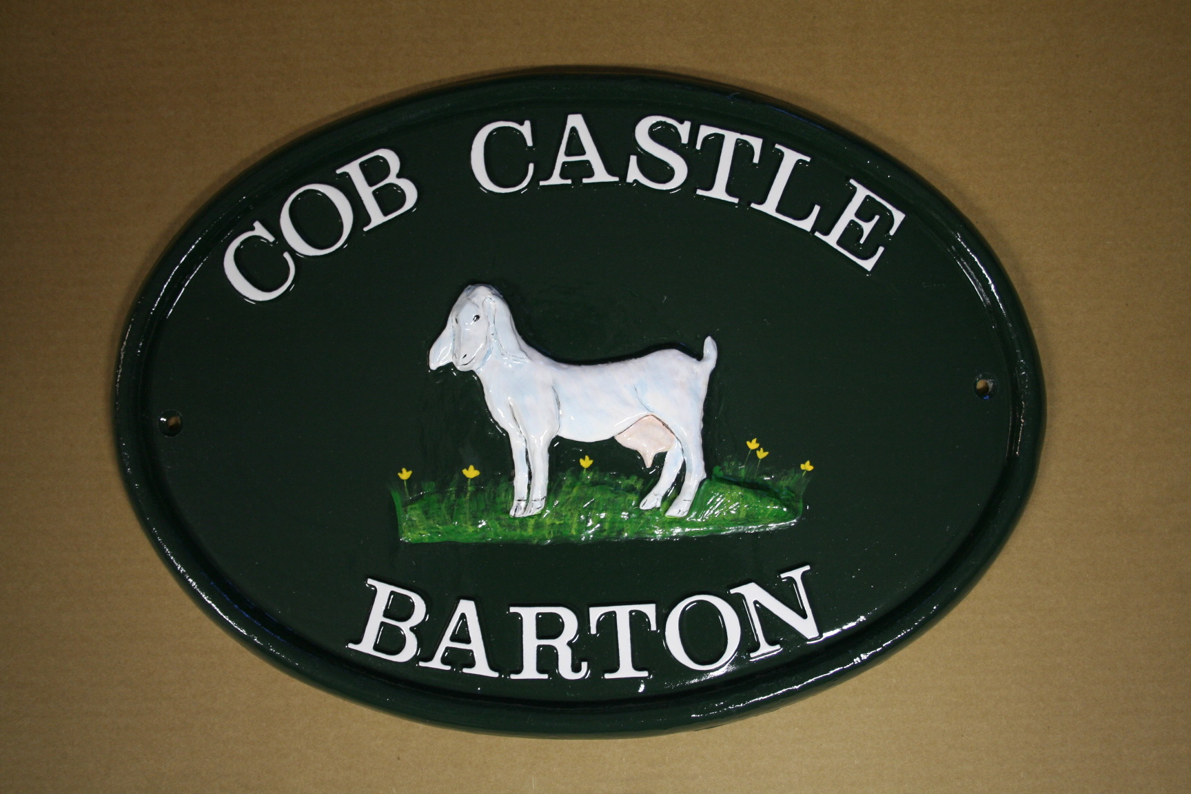 COB CASTLE SHOP SIGN