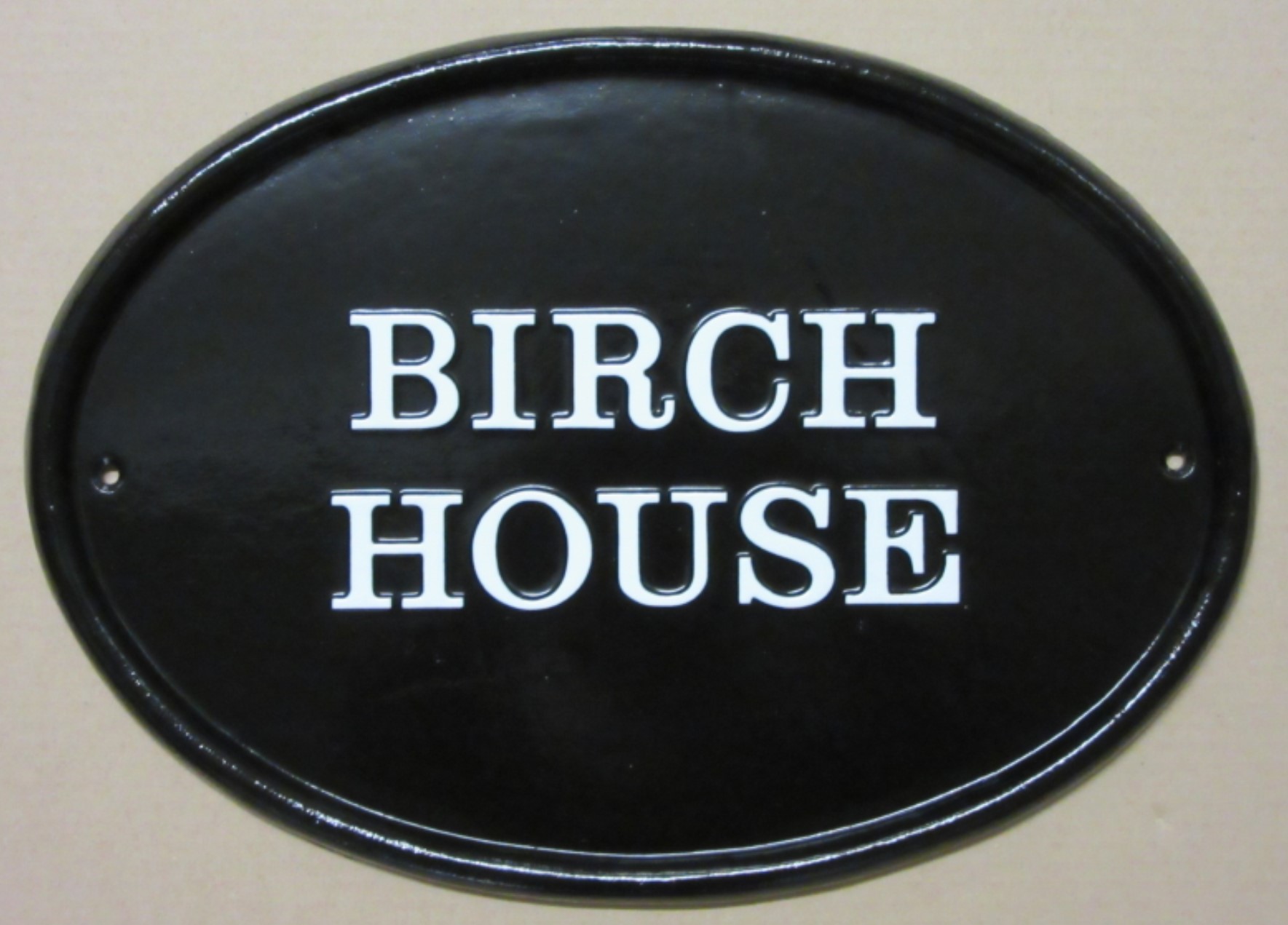 BIRCH HOUSE NAME PLAQUE - HOUSE SIGN