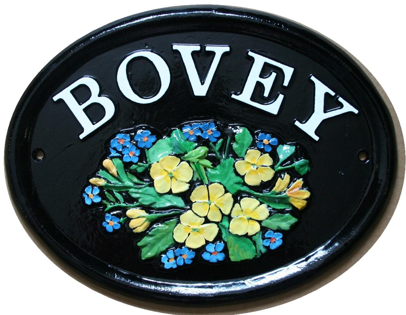 BOVEY / FLOWERS HOUSE SIGN