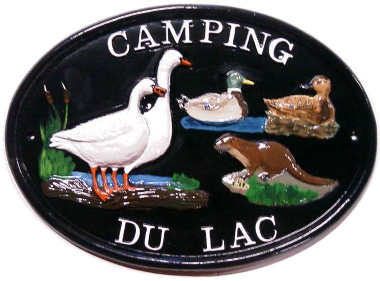 CAMPING DU LAC HOUSE SHOP SIGN