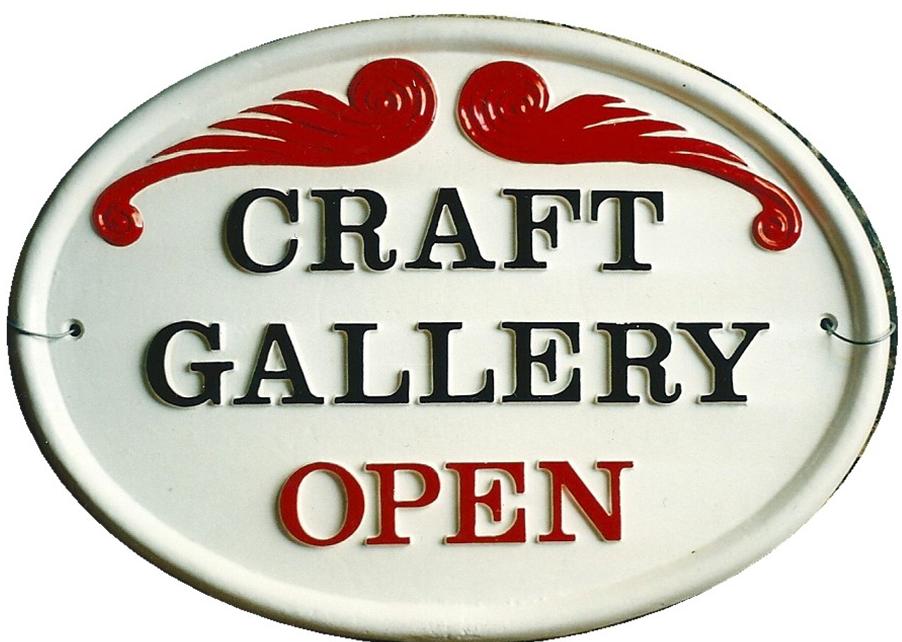 CRAFT GALLERY HOUSE SIGN