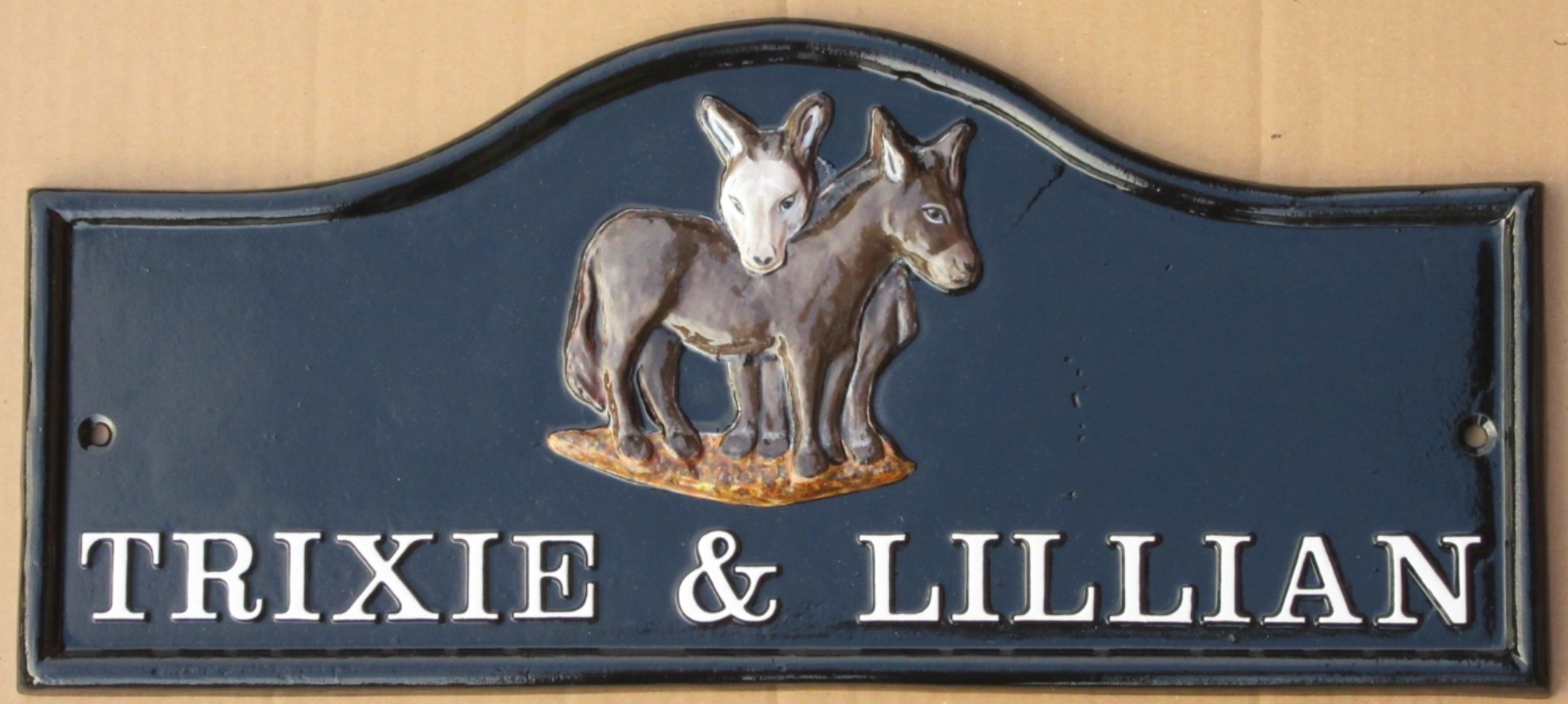 DONKEYS HOUSE SIGN