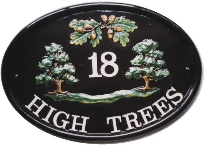 HIGH TREES HOUSE SIGN