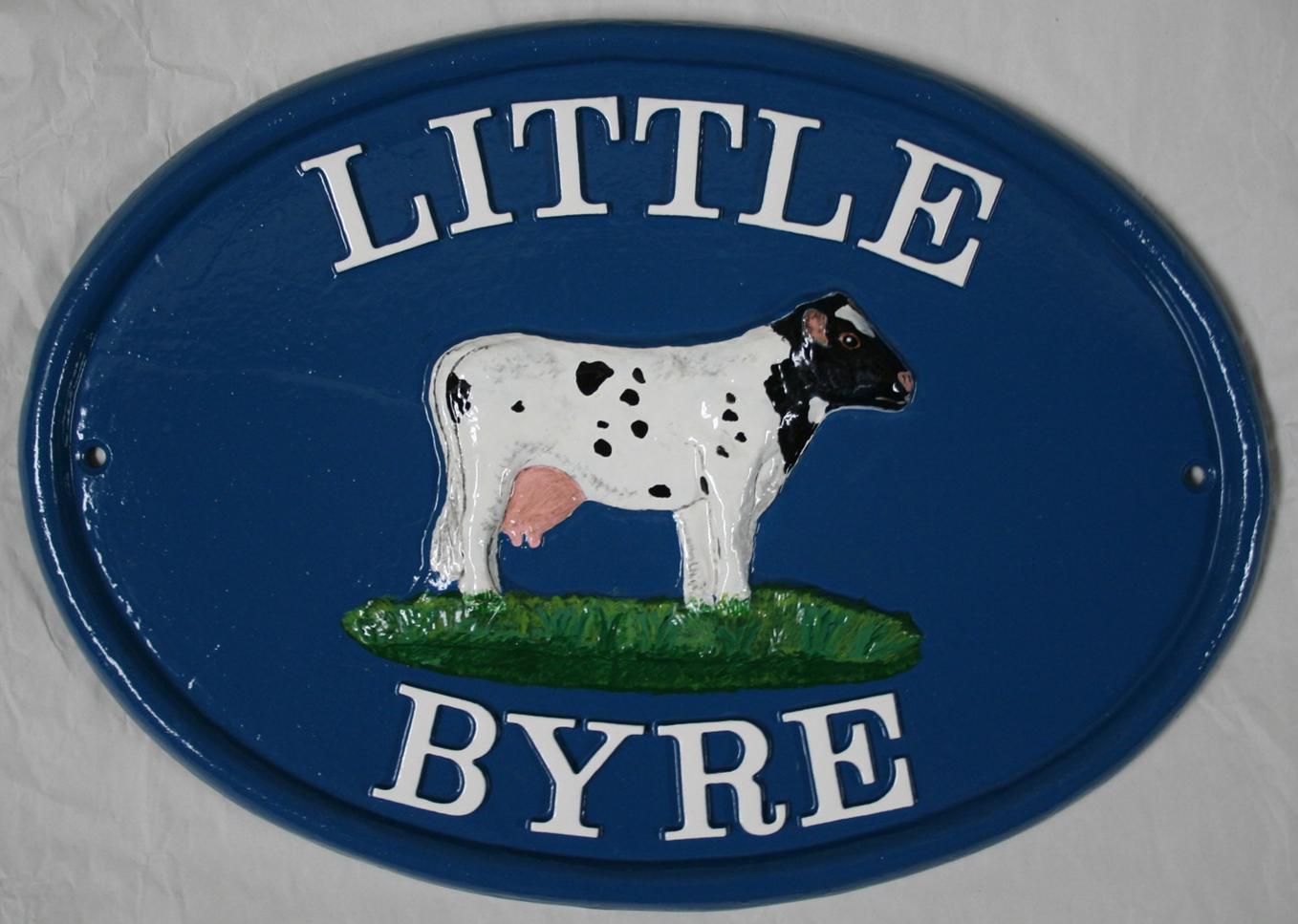 Little Byre Dairy Cow House Sign