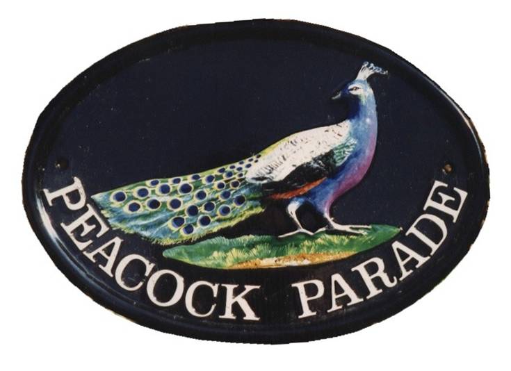 PEACOCK HOUSE SIGN