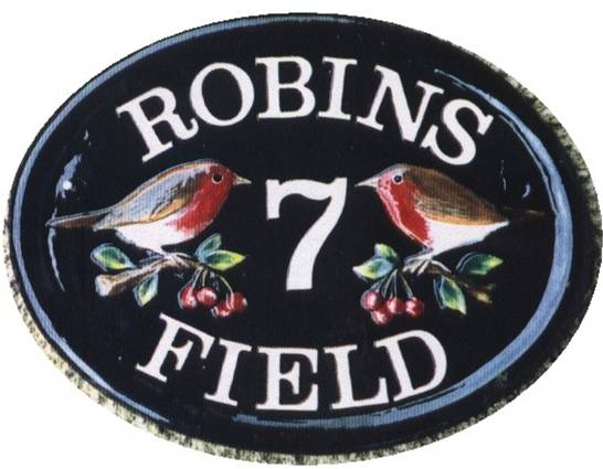 ROBINS HOUSE SIGN