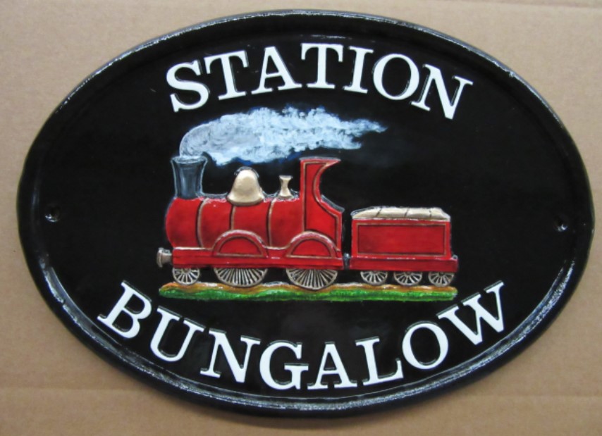 STATION BUNGALOW HOUSE SIGN